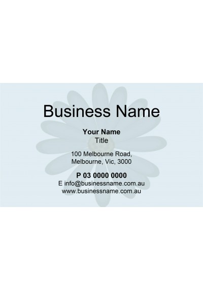 Beauty & Health Flower Business Card